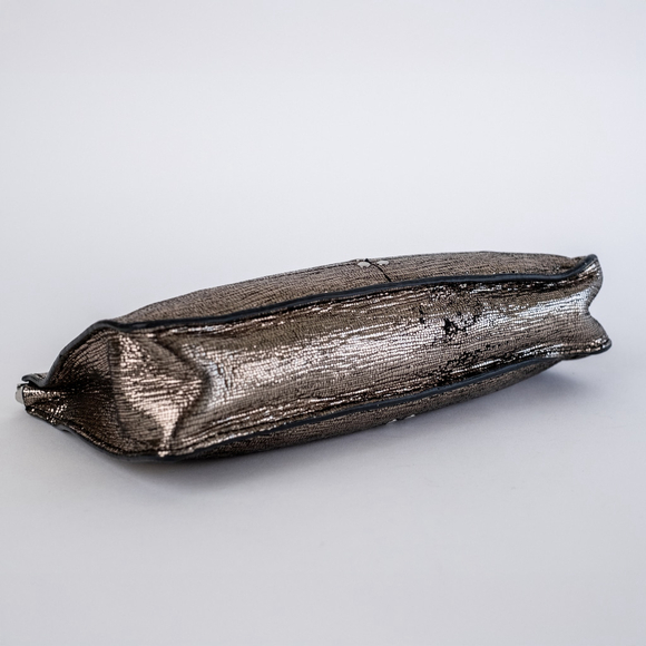 Jerome Dreyfuss Champagne Clic Clac Gold Clutch Women's $270 - Picture 12 of 15